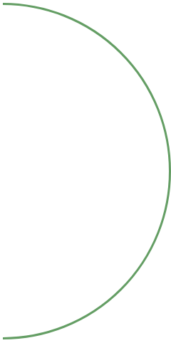 symbol circle cut off right side
